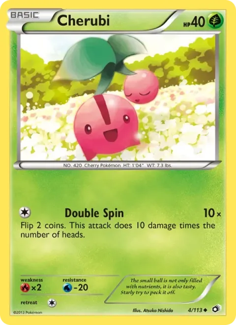 Carte Pokémon Ceribou 004/113, extension Trésors Légendaires (sortie anglaise)