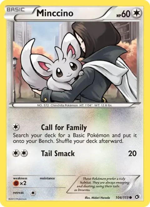 Carte Pokémon Chinchidou 104/113, extension Trésors Légendaires (sortie anglaise)
