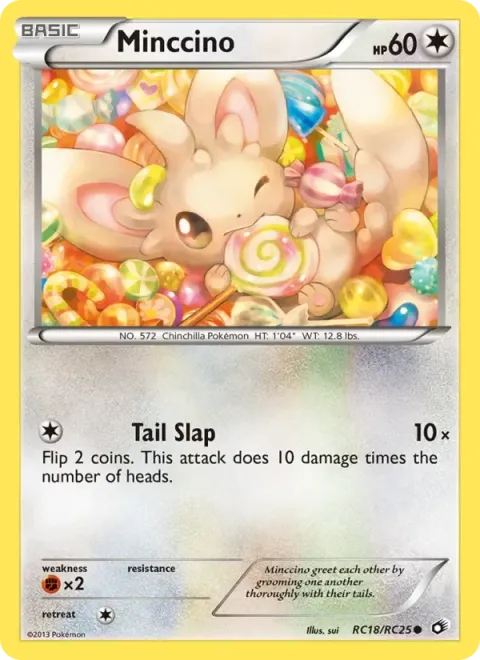 Carte Pokémon Chinchidou RC18/RC25, extension Trésors Légendaires (sortie anglaise)