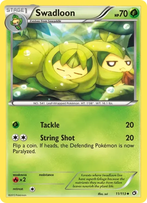 Carte Pokémon Couverdure 011/113, extension Trésors Légendaires (sortie anglaise)