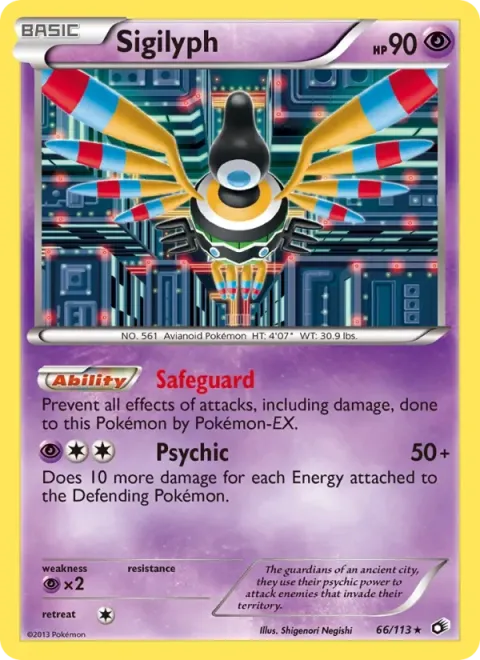 Carte Pokémon Cryptéro 066/113, extension Trésors Légendaires (sortie anglaise)