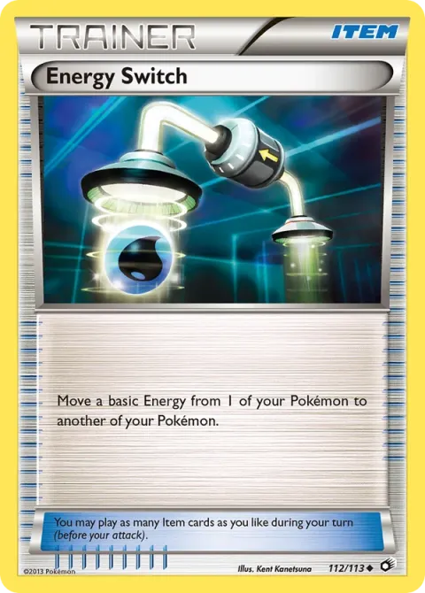 Carte Pokémon Échange d’Énergie 112/113, extension Trésors Légendaires (sortie anglaise)