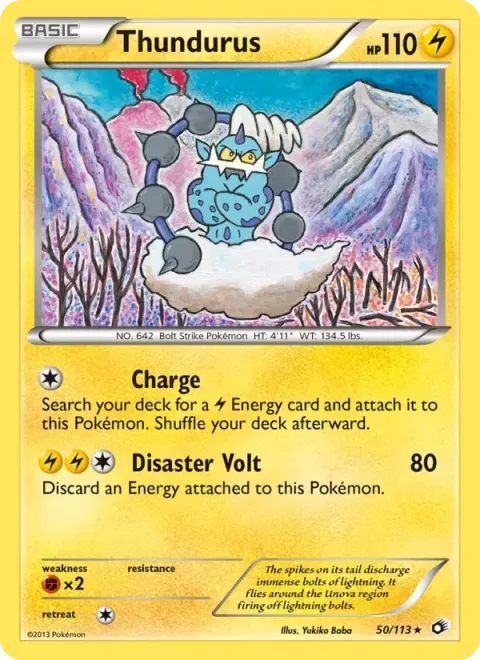 Carte Pokémon Fulguris 050/113, extension Trésors Légendaires (sortie anglaise)