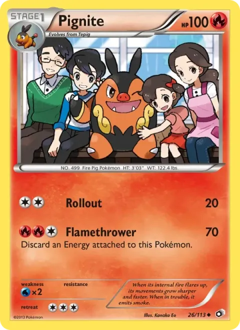 Carte Pokémon Grotichon 026/113, extension Trésors Légendaires (sortie anglaise)