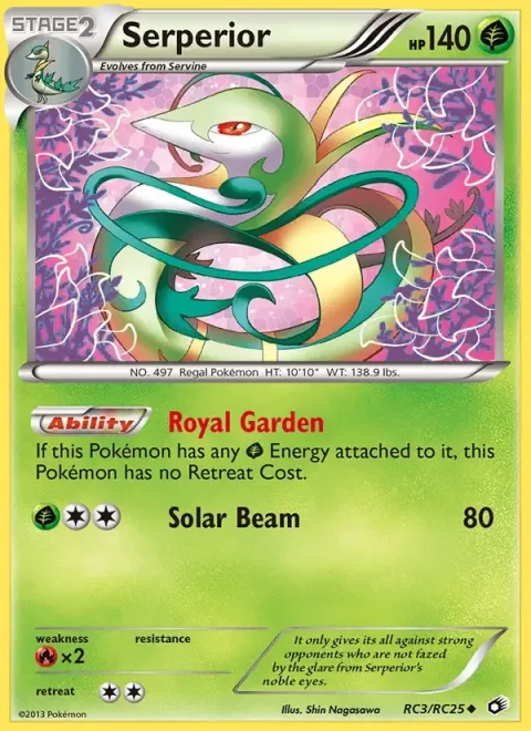 Carte Pokémon Majaspic RC3/RC25, extension Trésors Légendaires (sortie anglaise)