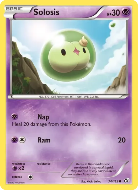 Carte Pokémon Nucléos 074/113, extension Trésors Légendaires (sortie anglaise)