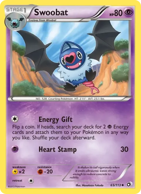 Carte Pokémon Rhinolove 065/113, extension Trésors Légendaires (sortie anglaise)