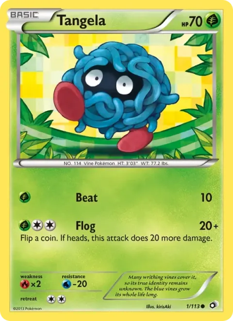 Carte Pokémon Saquedeneu 001/113, extension Trésors Légendaires (sortie anglaise)
