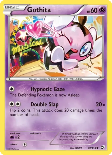 Carte Pokémon Scrutella 069/113, extension Trésors Légendaires (sortie anglaise)