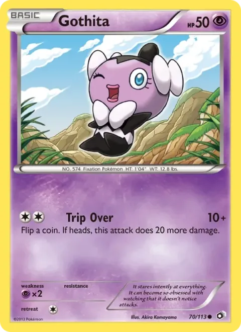 Carte Pokémon Scrutella 070/113, extension Trésors Légendaires (sortie anglaise)