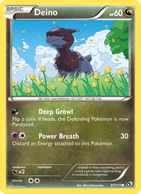 Carte Pokémon Solochi 097/113, extension Trésors Légendaires (sortie anglaise)