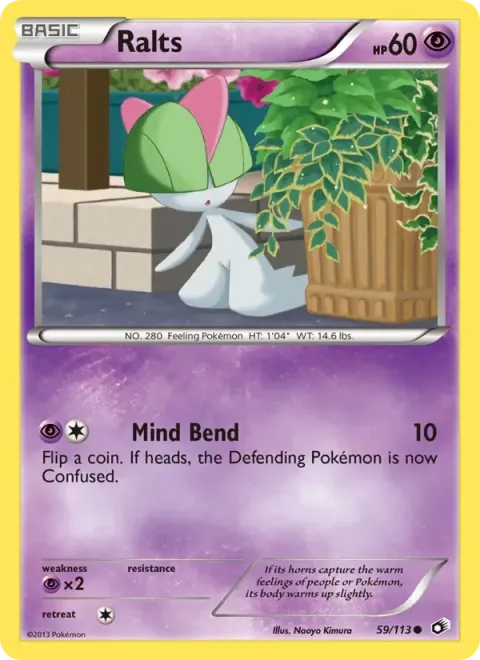 Carte Pokémon Tarsal 059/113, extension Trésors Légendaires (sortie anglaise)