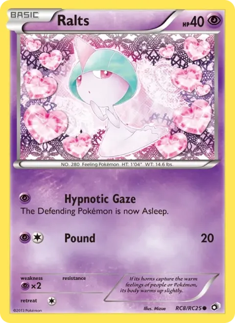 Carte Pokémon Tarsal RC8/RC25, extension Trésors Légendaires (sortie anglaise)