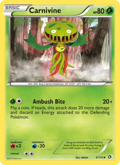 Carte Pokémon Vortente 005/113, extension Trésors Légendaires (sortie anglaise)