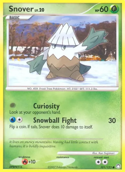 Carte Pokémon Blizzi 101/123, extension Trésors Mystérieux