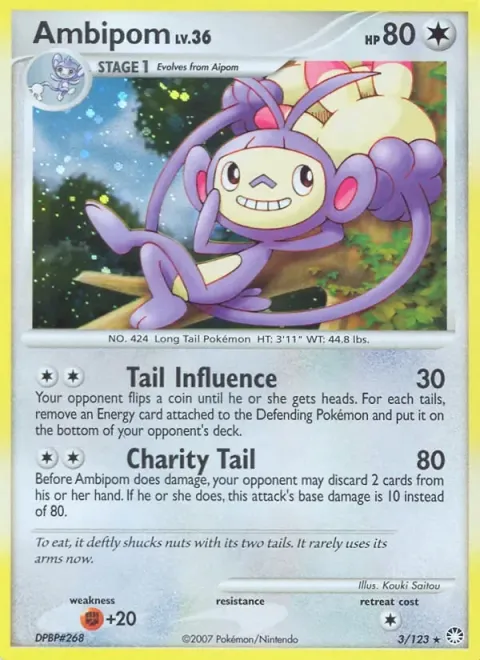 Carte Pokémon Capidextre 003/123, extension Trésors Mystérieux