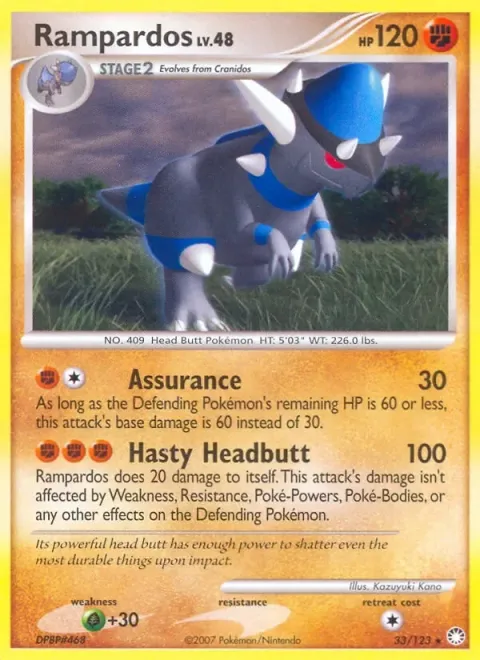 Carte Pokémon Charkos 033/123, extension Trésors Mystérieux