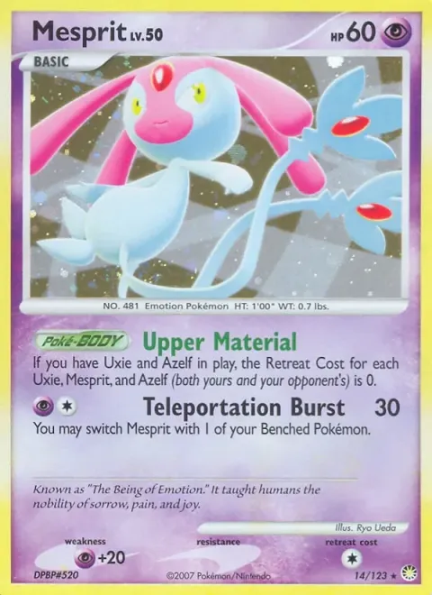 Carte Pokémon Créfollet 014/123, extension Trésors Mystérieux