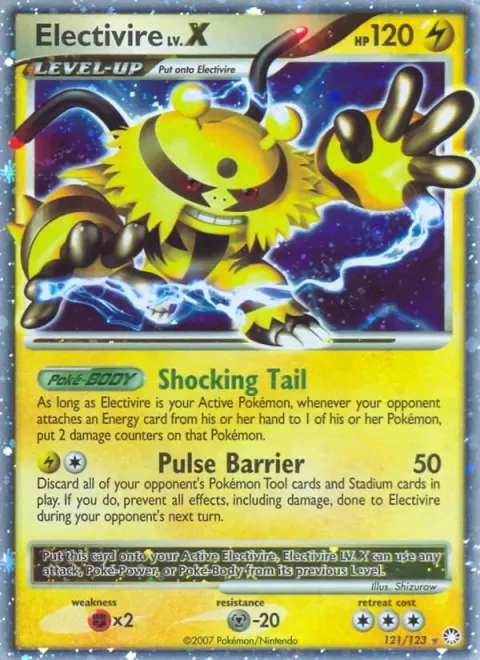 Carte Pokémon Élekable 121/123, extension Trésors Mystérieux