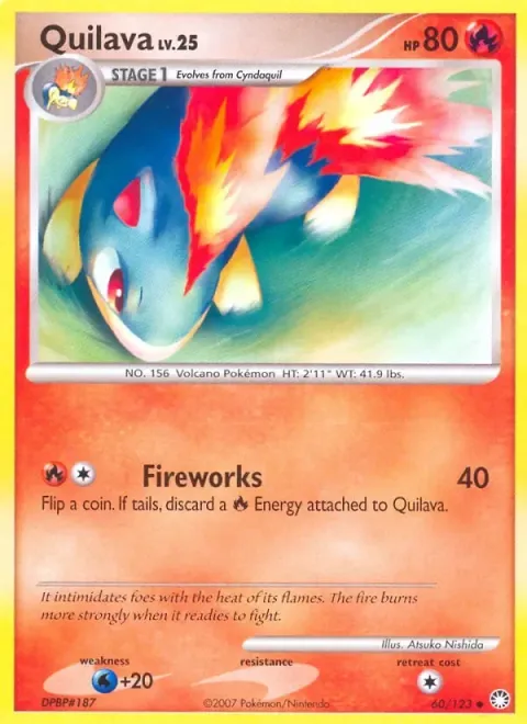 Carte Pokémon Feurisson 060/123, extension Trésors Mystérieux