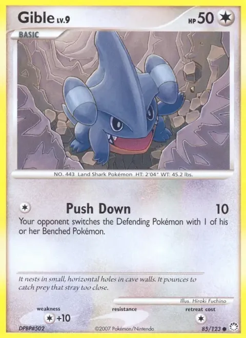 Carte Pokémon Griknot 085/123, extension Trésors Mystérieux