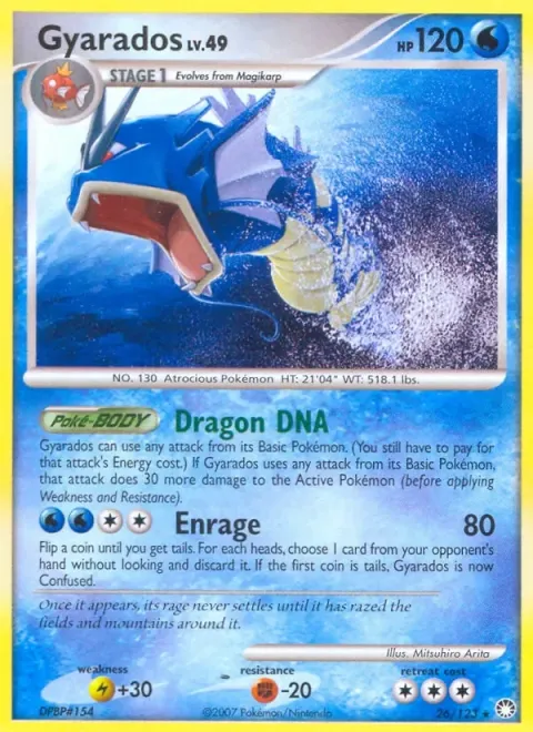 Carte Pokémon Léviator 026/123, extension Trésors Mystérieux