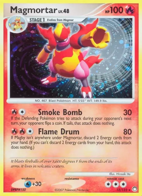 Carte Pokémon Maganon 012/123, extension Trésors Mystérieux