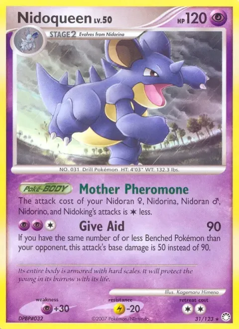 Carte Pokémon Nidoqueen 031/123, extension Trésors Mystérieux