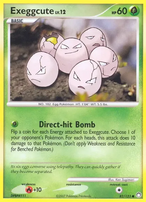 Carte Pokémon Noeunoeuf 082/123, extension Trésors Mystérieux