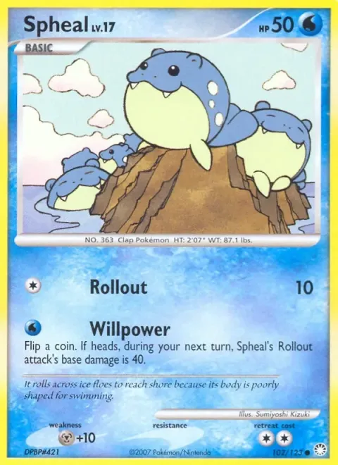 Carte Pokémon Obalie 102/123, extension Trésors Mystérieux