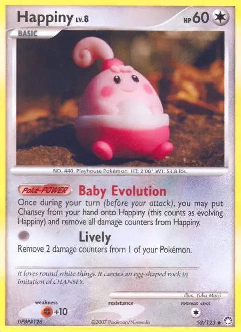 Carte Pokémon Ptiravi 052/123, extension Trésors Mystérieux