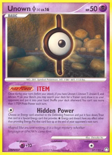 Carte Pokémon Zarbi 037/123, extension Trésors Mystérieux