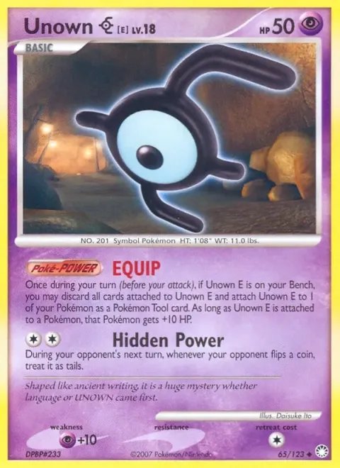 Carte Pokémon Zarbi 065/123, extension Trésors Mystérieux