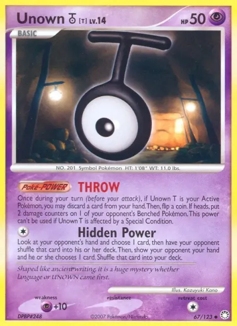 Carte Pokémon Zarbi T 067/123, extension Trésors Mystérieux