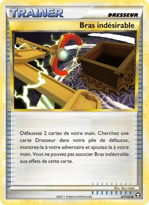 Carte Pokémon Bras indésirable 087/102, extension Triomphant