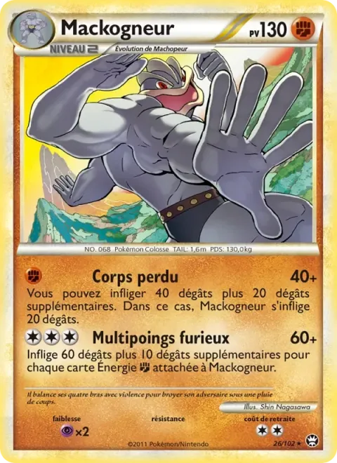 Carte Pokémon Mackogneur 026/102, extension Triomphant