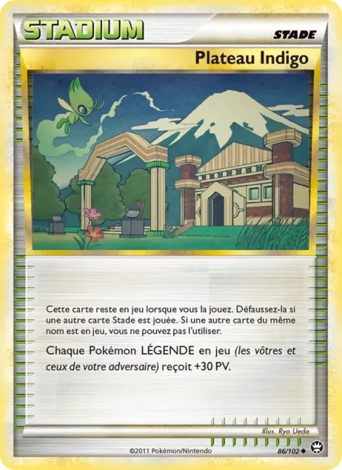 Carte Pokémon Plateau Indigo 086/102, extension Triomphant