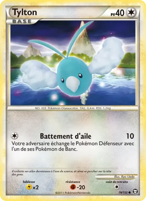 Carte Pokémon Tylton 078/102, extension Triomphant