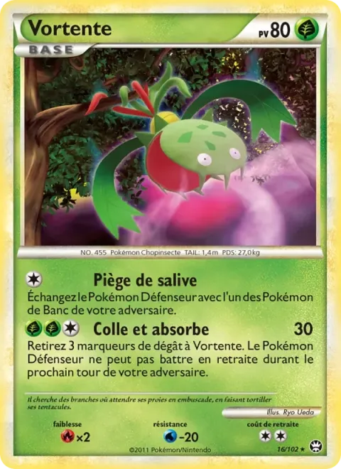 Carte Pokémon Vortente 016/102, extension Triomphant