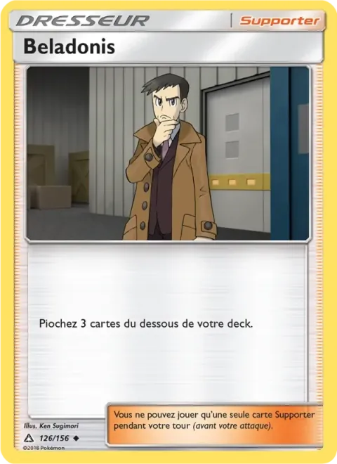 Carte Pokémon Beladonis 126/156, extension Ultra-Prisme