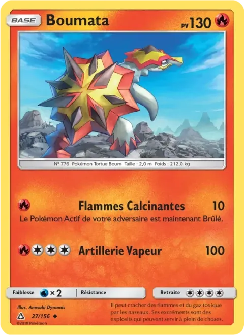 Carte Pokémon Boumata 027/156, extension Ultra-Prisme