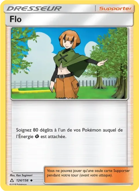 Carte Pokémon Flo 124/156, extension Ultra-Prisme