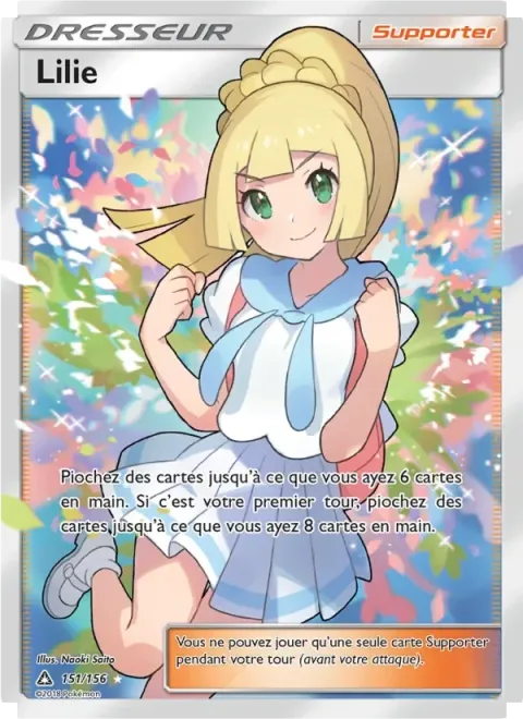 Carte Pokémon Lilie 151/156, extension Ultra-Prisme