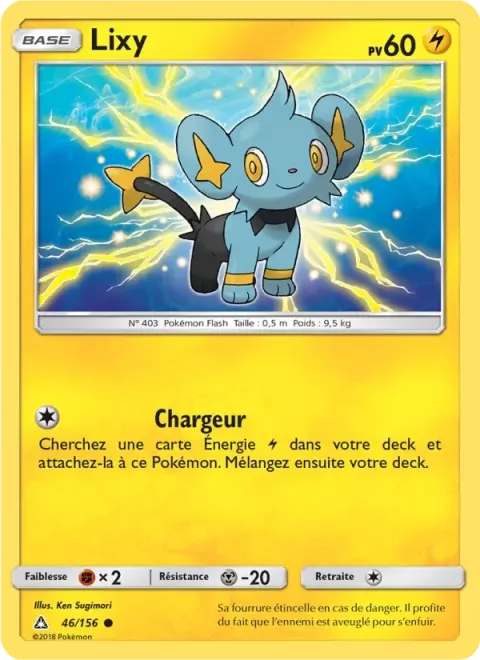 Carte Pokémon Lixy 046/156, extension Ultra-Prisme