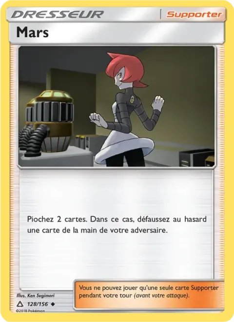 Carte Pokémon Mars 128/156, extension Ultra-Prisme