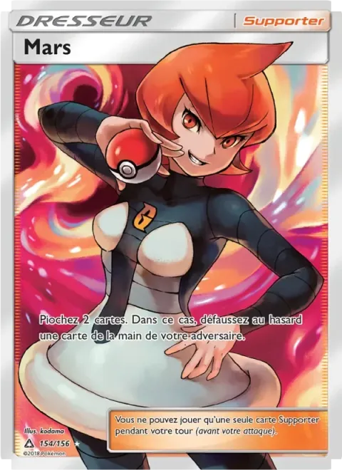 Carte Pokémon Mars 154/156, extension Ultra-Prisme