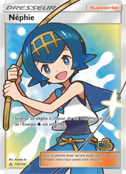 Carte Pokémon Néphie 150/156, extension Ultra-Prisme