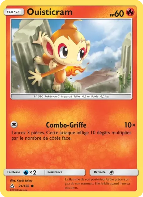 Carte Pokémon Ouisticram 021/156, extension Ultra-Prisme