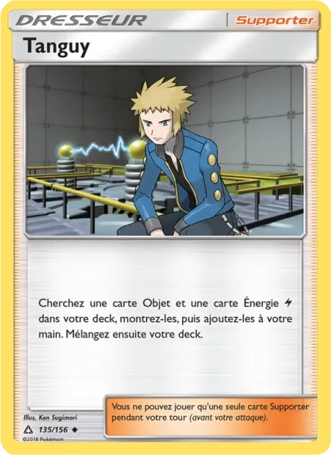 Carte Pokémon Tanguy 135/156, extension Ultra-Prisme