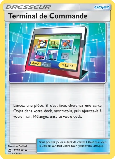 Carte Pokémon Terminal de Commande 131/156, extension Ultra-Prisme